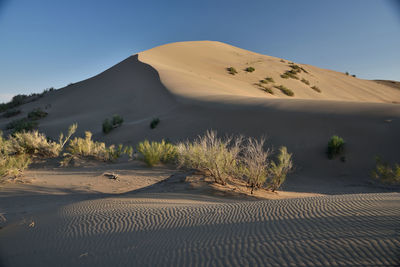 Scenic view of desert against sky