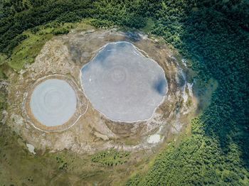 High angle view of water