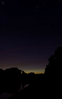 Scenic view of landscape at night