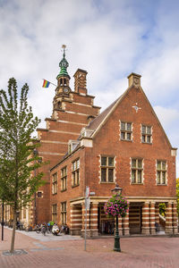 Stadhuis - city hall is 16th century building in leiden, netherlands