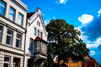 Low angle view of building against sky