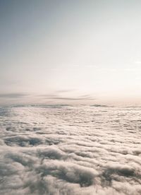 Aerial view of cloudscape