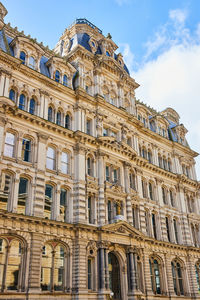 Low angle view of historical building