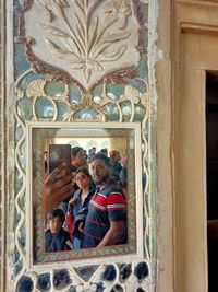 Group of people in temple