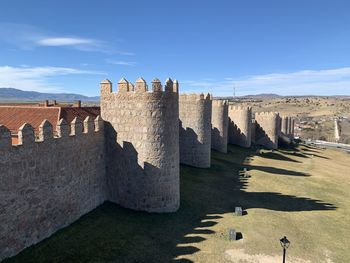 View of fort against the sky