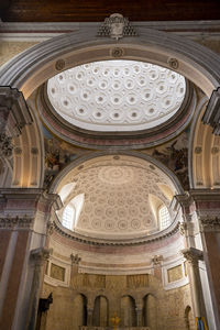 Low angle view of ceiling of historical building