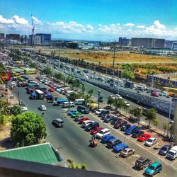 Traffic on road