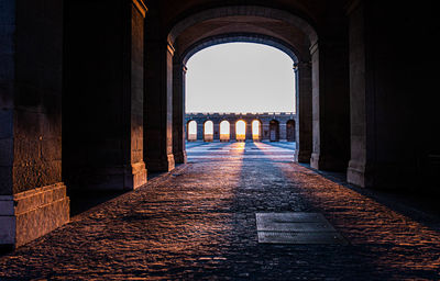 Corridor of historic building