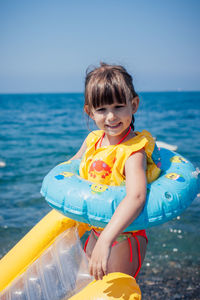 Portrait of girl on beach