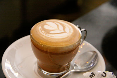 Close-up of coffee cup