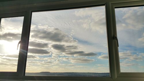 Sky seen through window