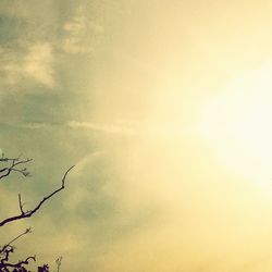 Low angle view of cloudy sky