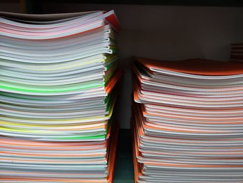 Full frame shot of books