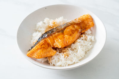 Close-up of food in plate