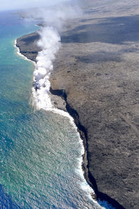 Aerial view of sea