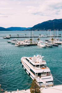 Boats in sea