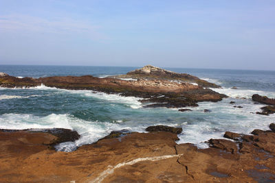 Scenic view of sea against sky