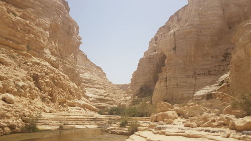 View of rock formations