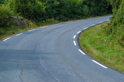 View of road passing through trees