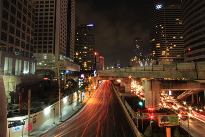 City street at night
