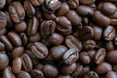 Full frame shot of coffee beans