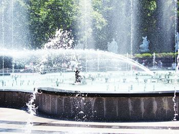 Close-up of splashing water fountain