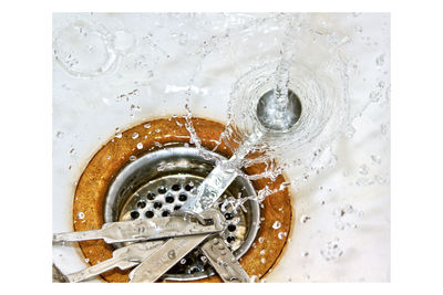 Close-up of water in bathroom