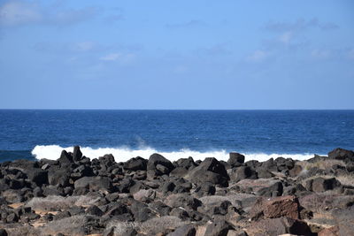 Scenic view of sea against sky