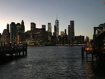 View of city at waterfront