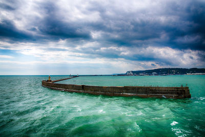 Scenic view of sea against sky