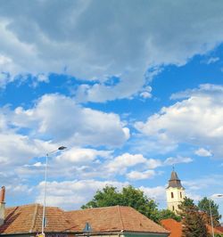 Low angle view of church against sky