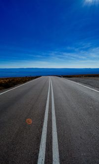 Road passing through landscape