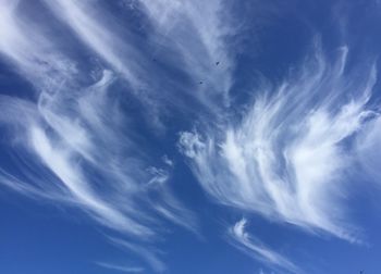 Low angle view of cloudy sky