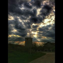 Dramatic sky at sunset