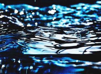 Close-up of rippled water