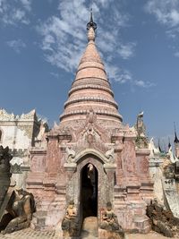 Low angle view of historical building against sky