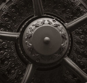 Full frame shot of ornate ceiling in building