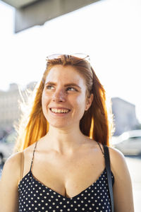 Portrait of a smiling young woman