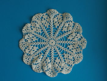 High angle view of place mat over table