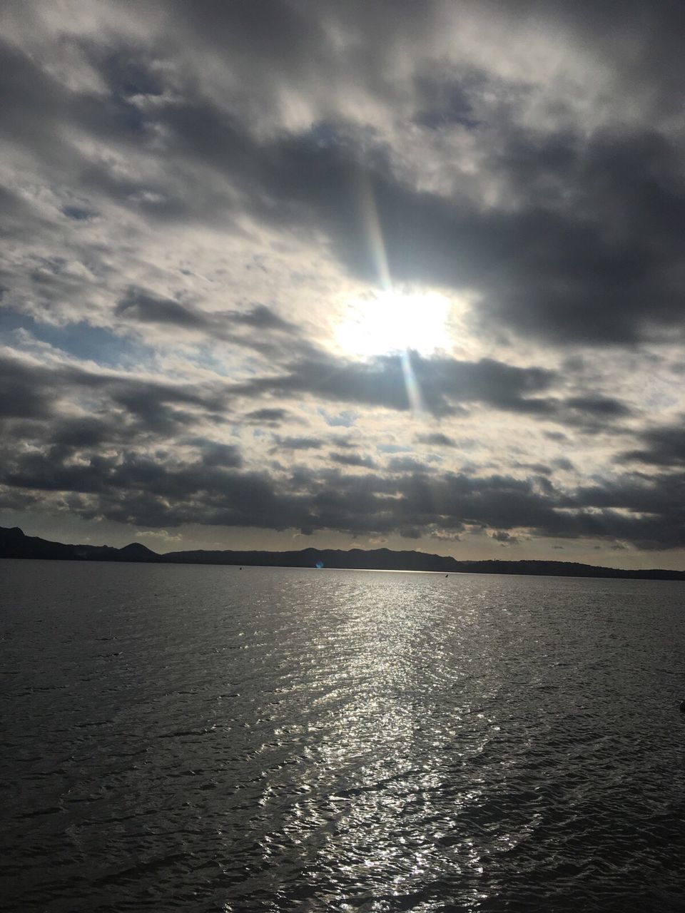 SCENIC VIEW OF SEA AGAINST SUNSET SKY