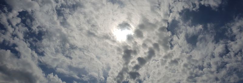 Low angle view of clouds in sky