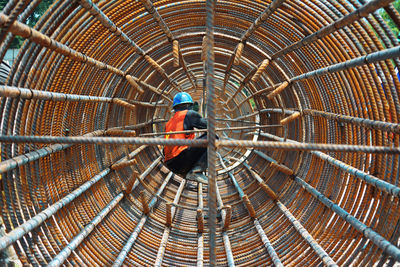 Man working at construction site