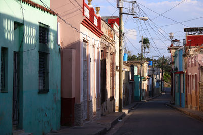 Street amidst buildings in city