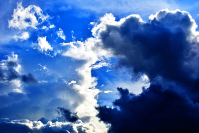 Low angle view of clouds in sky