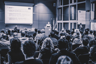 Group of people at seminar