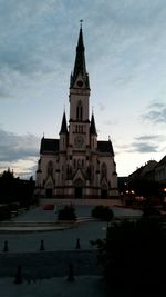 Low angle view of church against sky