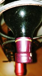 Close-up of illuminated light bulb