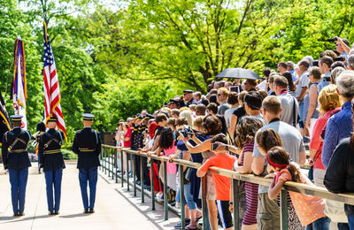 Group of people in front of people