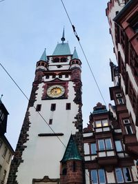 Low angle view of buildings in city