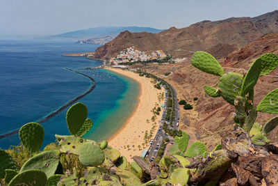 Aerial view of bay